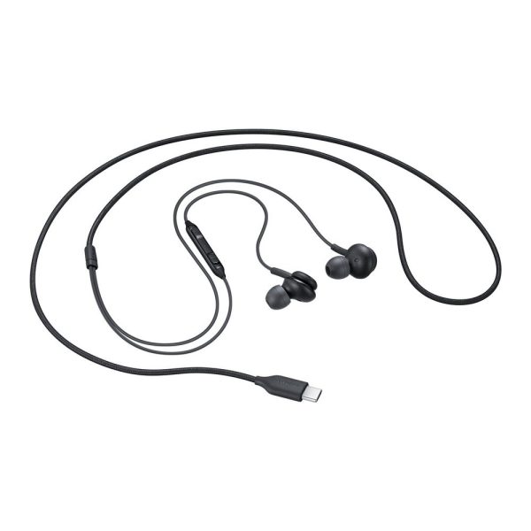 Departamenta austiņas AKG USB-C melnais savienotājs