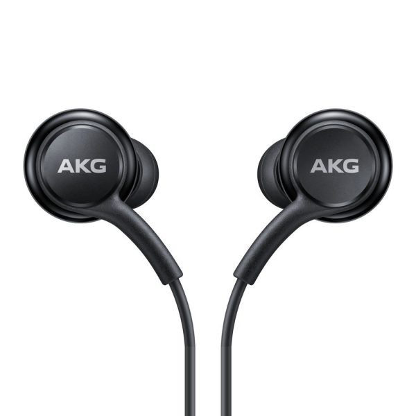 Departamenta austiņas AKG USB-C melnais savienotājs
