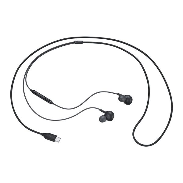 Departamenta austiņas AKG USB-C melnais savienotājs