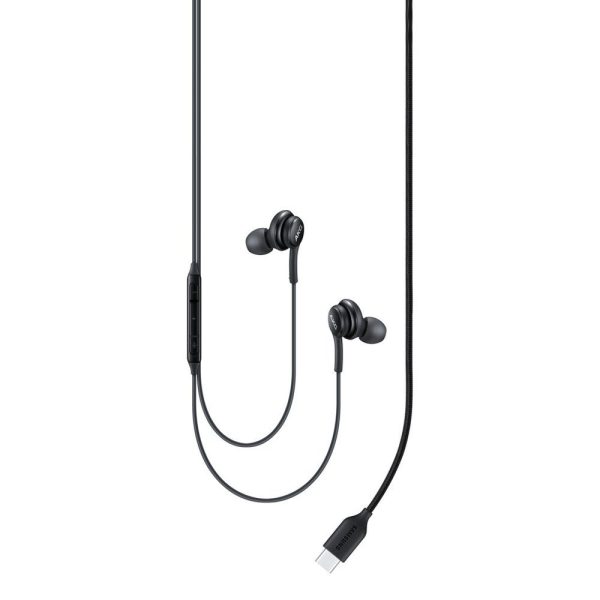 Departamenta austiņas AKG USB-C melnais savienotājs