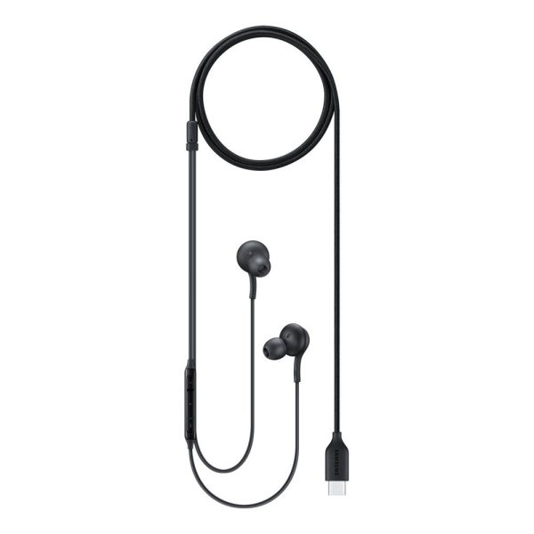 Departamenta austiņas AKG USB-C melnais savienotājs