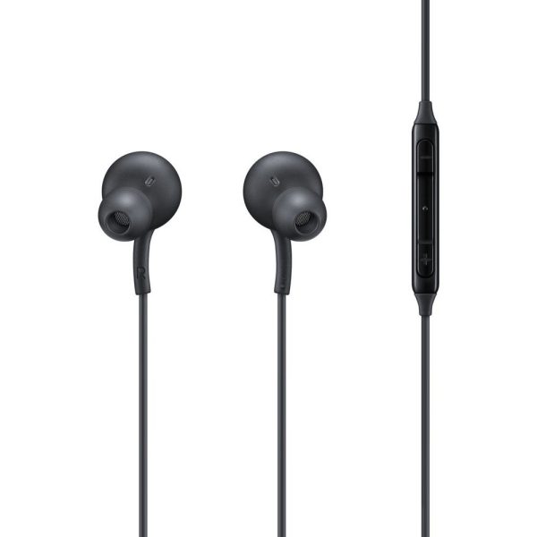 Departamenta austiņas AKG USB-C melnais savienotājs