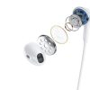 Bluetooth Magnetic Suction Bluetooth austiņas balta