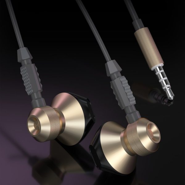 Metāla vadu austiņas 3,5 mm mini Jack Grey