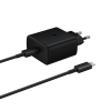 Oriģinālais SFC 25W tīkla lādētājs + USB-C kabelis Melns