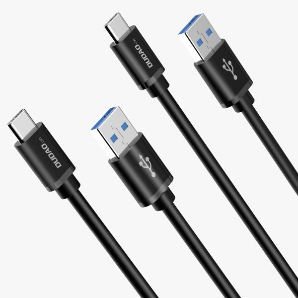 USB kabeļa kabelis - USB tipa C tips Super ātrs lādiņš 1 m melns