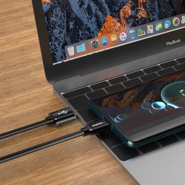 USB kabeļa kabelis - USB tipa C tips Super ātrs lādiņš 1 m melns