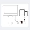 Adaptera adapteris no iPhone zibens uz HDMI FullHD + zibens balts