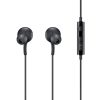 3,5 mm mini ligzda austiņās ar pilotu un mikrofonu melnu