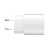 2in1 25W lādētājs + kabelis USB-C 1M balts kabelis