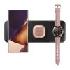 Trio uzlādes stacija Galaxy Watch TWS austiņām + USB-C kabelis melns