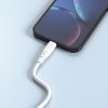 USB elastīgs kabeļa kabelis - USB -C 6A 1m balts