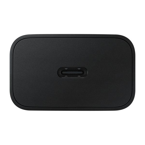 USB-C lādētājs 15W PD AFC + USB-C kabelis melns