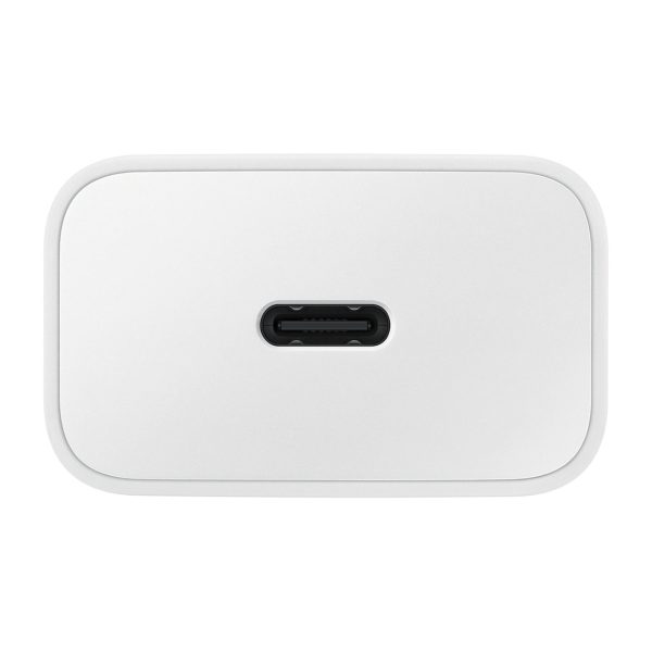 USB-C lādētājs 15W PD AFC + USB-C kabeļa baltais