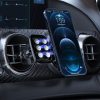F8H melnās ventilācijas režģa magnētiskās automašīnas turētājs