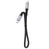 USB-C Red Red-USB-C L10C PD 100W 23cm melna kabelis kabelis