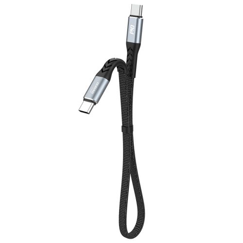 USB-C Red Red-USB-C L10C PD 100W 23cm melna kabelis kabelis