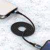 Kabelis Kabelis iPhone ātrai lādēšanai USB -C - zibens PD 20W 1m melns
