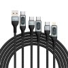 Kabelis Kabelis iPhone ātrai lādēšanai USB -C - zibens PD 20W 1m melns