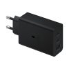 2x USB-C lādētājs un 1X USB PPS PD 65W QC 3.0 AFC FCP Black