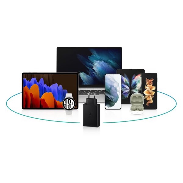 2x USB-C lādētājs un 1X USB PPS PD 65W QC 3.0 AFC FCP Black
