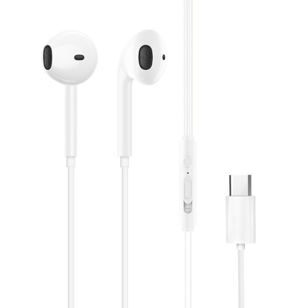 X3C austiņas ar USB-C balto savienotāju
