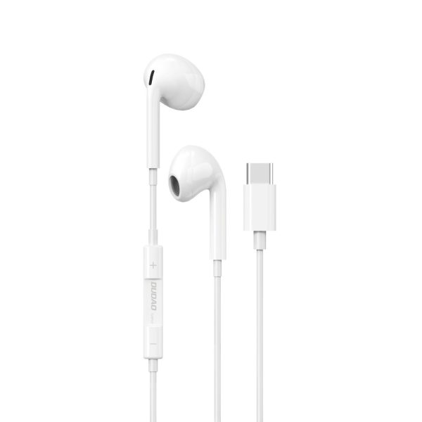 Ausu austiņas x14prot ar USB-C balto savienotāju