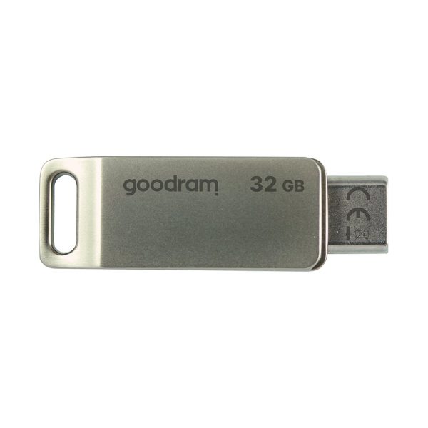 Pendrive 32GB divi USB 3.2 + USB-C otg ODA3 sudraba savienotāji
