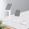 Stand Stand Solding uz tālruņa planšetdatora 4-8 '' uz galda balta