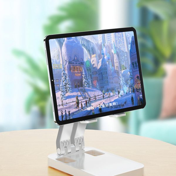 Salocīšanas statīva tālruņa statīva planšetdators līdz 12,9 '' balts