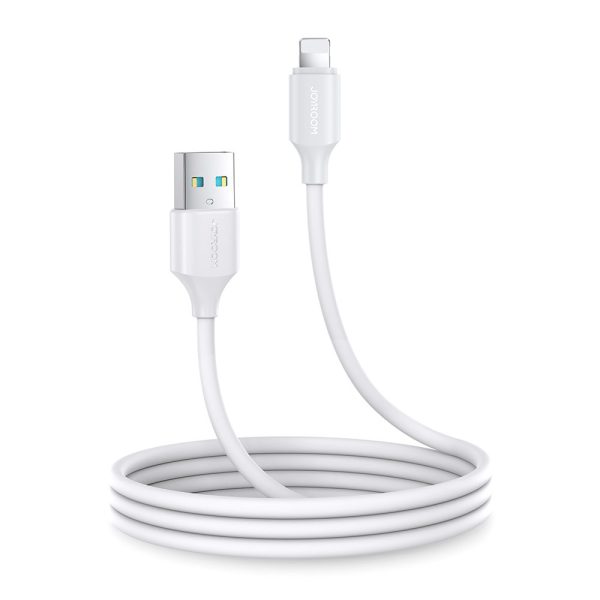 Elastīgs izturīgs USB kabelis - iPhone uzlādes un datu pārraidei 1m balts