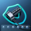 Ātra automašīnas lādētājs 5x USB ar 45W pagarinātāja vadu