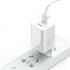Tīkla lādētājs USB kabeļa ātrai uzlādei 3.0 balts kabelis
