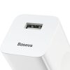 Tīkla lādētājs USB kabeļa ātrai uzlādei 3.0 balts kabelis