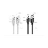 USB kabeļa kabelis - USB -C 2A 2M Black