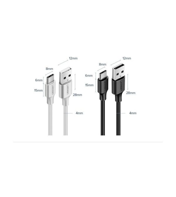 USB kabeļa kabelis - USB -C 3A 3M Black
