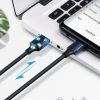 USB kabeļa kabelis - USB -C 3A 3M Black