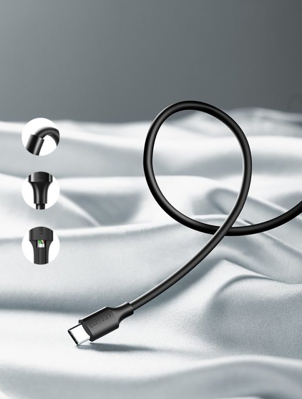 USB kabeļa kabelis - USB -C 3A 3M Black