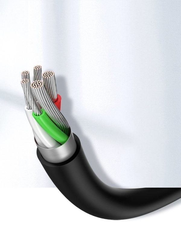 USB kabeļa kabelis - USB -C 3A 3M Black
