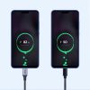 Kabeļa kabelis stiprā pītā USB pītā - USB -C QC 3.0 3A 2m pelēkā krāsā