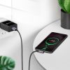 Kabeļa leņķa kabelis stiprā USB pītā - USB -C QC 3,0 3A 2m pelēkā krāsā
