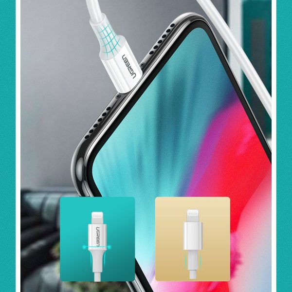 Kabelis Kabelis iPhone MFI USB -C - Lightning 20W 3A 1M White White