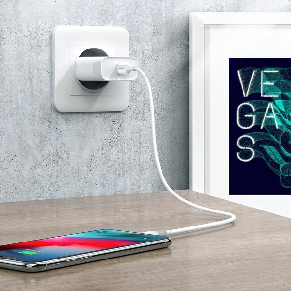 Kabelis Kabelis iPhone MFI USB -C - Lightning 20W 3A 1M White White