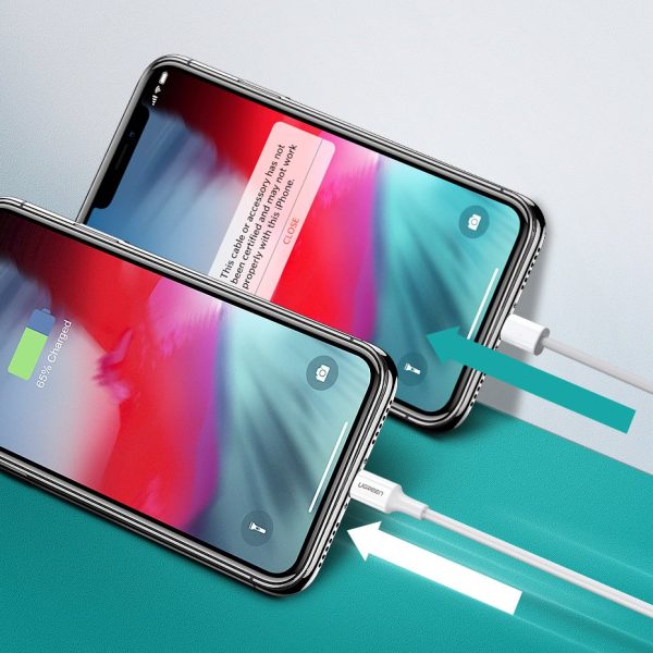 Kabelis Kabelis iPhone MFI USB -C - Lightning 20W 3A 1M White White