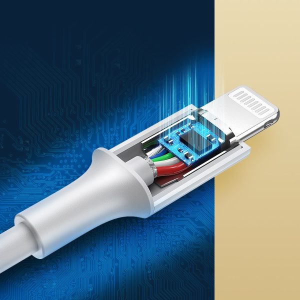 Kabelis Kabelis iPhone MFI USB -C - Lightning 20W 3A 1M White White