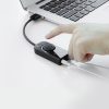 Ārējās skaņas kartes USB adapteris - 3,5 mm mini ligzda ar skaļuma kontroli 15 cm melnu