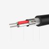 Ārējās skaņas kartes USB adapteris - 3,5 mm mini ligzda ar skaļuma kontroli 15 cm melnu