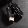 Viena ceļa adapteris no Displayport (vīrietis) uz HDMI (mātīte) 1080p 60Hz 12 bitu melns