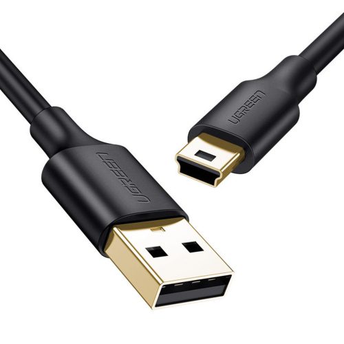 Kabeļa kabeļa USB adapteris - miniusB 480 Mbps 2m melns