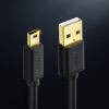 Kabeļa kabeļa USB adapteris - miniusB 480 Mbps 2m melns